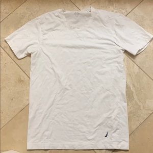 Nautica Plain White T-Shirt Men’s Medium
